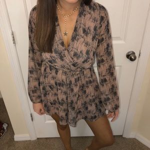 trendy printed romper